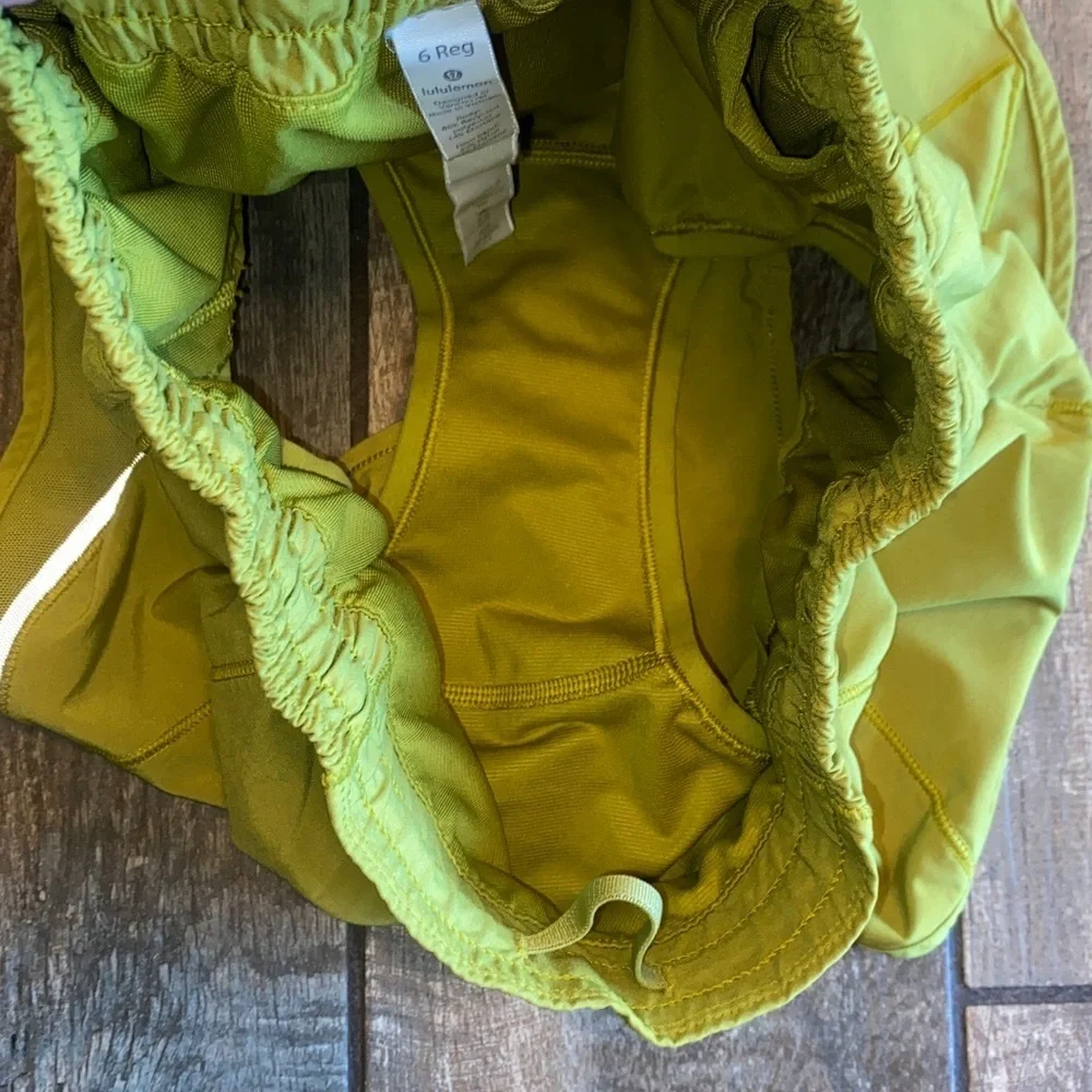 Lululemon Athletica Light Olive Athletic Shorts